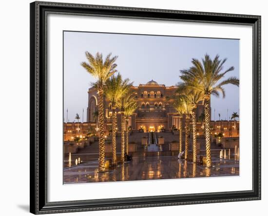 Emirates Palace Hotel, Abu Dhabi, United Arab Emirates, Middle East-Angelo Cavalli-Framed Photographic Print