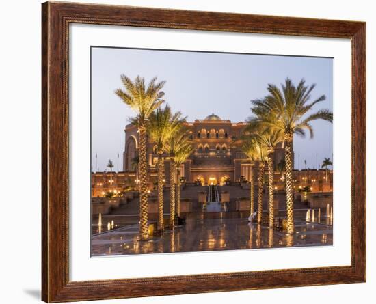 Emirates Palace Hotel, Abu Dhabi, United Arab Emirates, Middle East-Angelo Cavalli-Framed Photographic Print