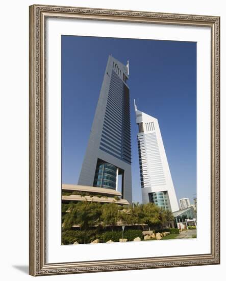 Emirates Towers, Sheikh Zayed Road, Dubai, United Arab Emirates, Middle East-Amanda Hall-Framed Photographic Print