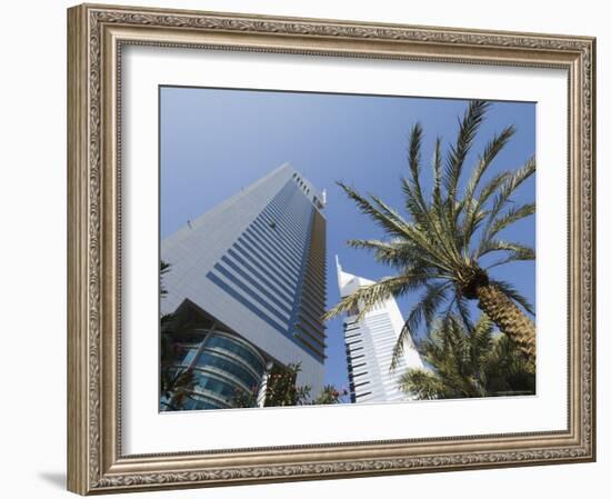 Emirates Towers, Sheikh Zayed Road, Dubai, United Arab Emirates, Middle East-Amanda Hall-Framed Photographic Print