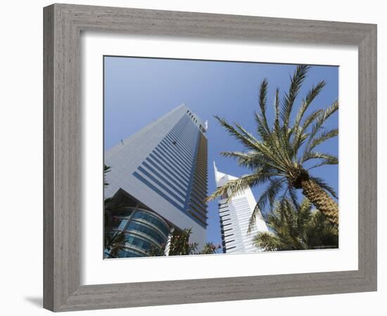 Emirates Towers, Sheikh Zayed Road, Dubai, United Arab Emirates, Middle East-Amanda Hall-Framed Photographic Print