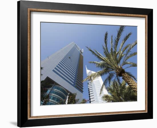 Emirates Towers, Sheikh Zayed Road, Dubai, United Arab Emirates, Middle East-Amanda Hall-Framed Photographic Print