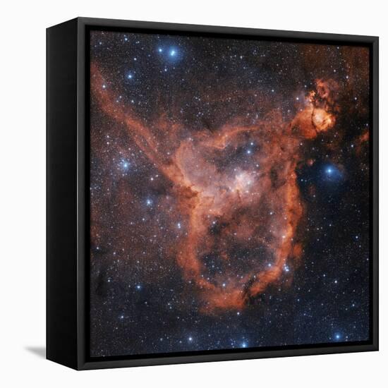 Emission Nebula IC 1805-Davide De Martin-Framed Premier Image Canvas