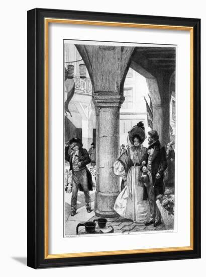 Emma Bovary Walking with a Companion from "Madame Bovary" by Gustave Flaubert-Alfred Paul Marie Richemont-Framed Giclee Print