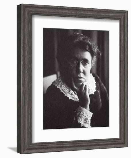 Emma Goldman, Russian-born American anarchist and agitator, early 20th century-Unknown-Framed Photographic Print