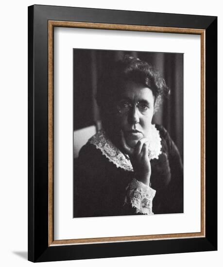 Emma Goldman, Russian-born American anarchist and agitator, early 20th century-Unknown-Framed Photographic Print