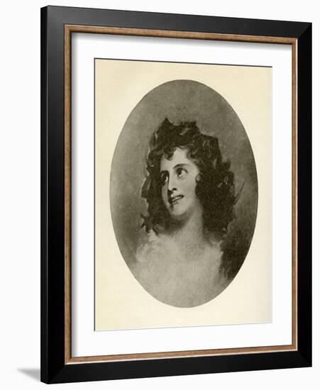 Emma Lady Hamilton-George Romney-Framed Giclee Print