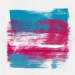 Abstract Light Blue and Cerise-Emma Moore-Art Print