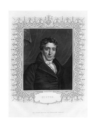 Emmanuel Joseph Sieyes 1748 183 French Abbot And Statesman 19th Century Giclee Print Wh Mote Art Com