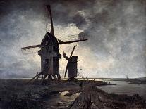 Windmills of the Surrounding Landscape of Lille, 1877-Emmanuel Lansyer-Giclee Print