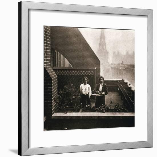 Emmeline and Christabel Pankhurst, British suffragettes, London, 12 October 1908-Unknown-Framed Photographic Print