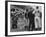 Emmet Kelly at Dodgers Game as Pirates Player Dick Groat and Dodger Manager Walter Alston confer-Yale Joel-Framed Premium Photographic Print