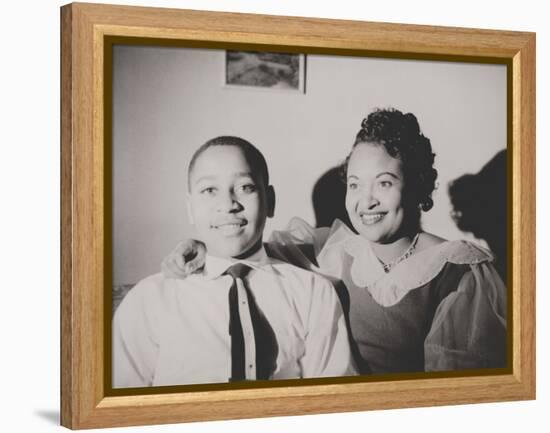 Emmett Till with His Mother, Mamie Bradley, Ca. 1950-null-Framed Stretched Canvas
