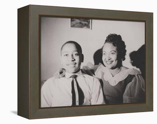 Emmett Till with His Mother, Mamie Bradley, Ca. 1950-null-Framed Stretched Canvas