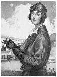 Girl Dressed for the Air-Emmett Watson-Art Print