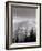 Emmons Glacier Reflects a Bit of Sunlight as Clouds Cover the Summit of Mount Rainier-John Froschauer-Framed Photographic Print