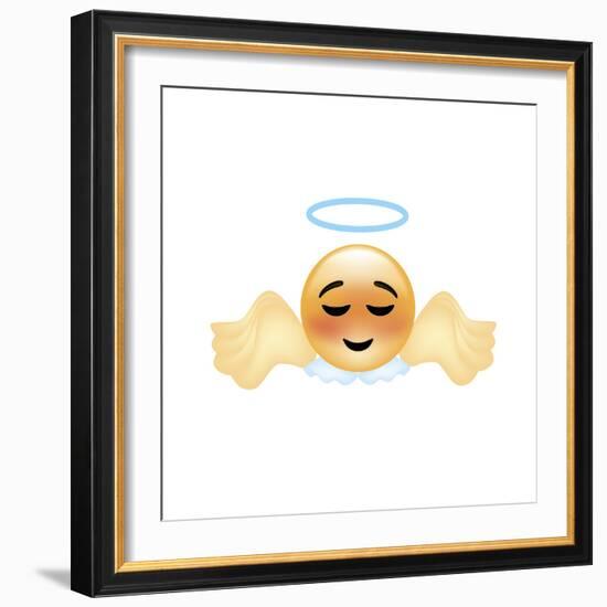 Emoji Angel-Ali Lynne-Framed Giclee Print