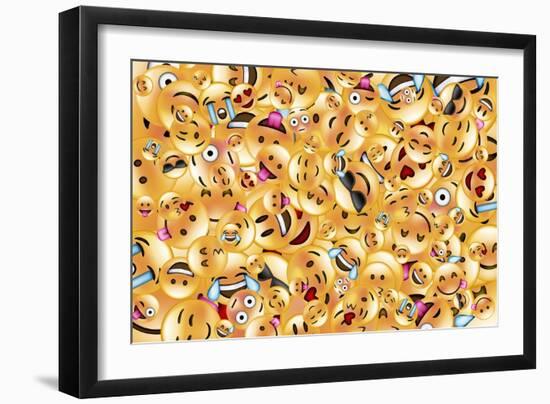 Emoji Big Scramble-Ali Lynne-Framed Giclee Print