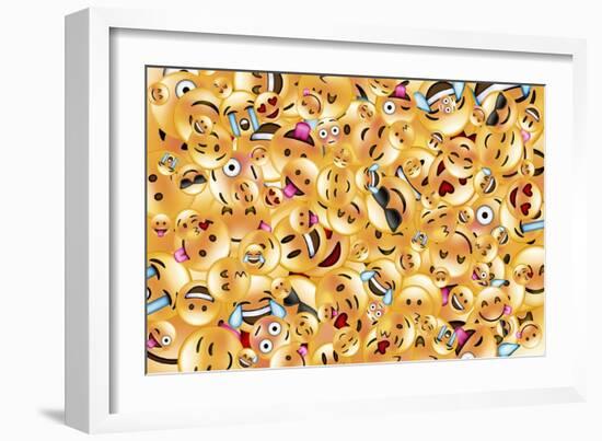 Emoji Big Scramble-Ali Lynne-Framed Giclee Print