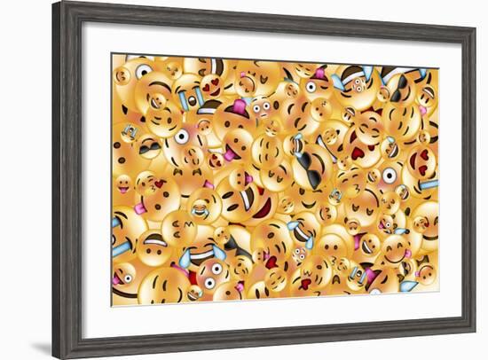 Emoji Big Scramble-Ali Lynne-Framed Giclee Print