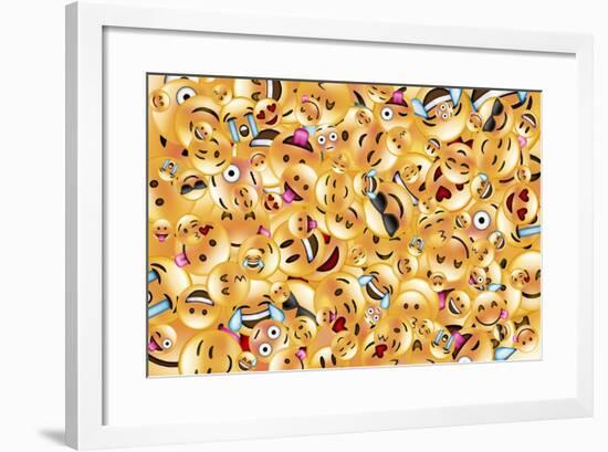 Emoji Big Scramble-Ali Lynne-Framed Giclee Print