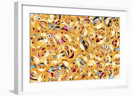 Emoji Big Scramble-Ali Lynne-Framed Giclee Print