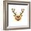 Emoji Big Smile Reindeer-Ali Lynne-Framed Giclee Print