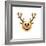 Emoji Big Smile Reindeer-Ali Lynne-Framed Giclee Print