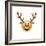 Emoji Big Smile Reindeer-Ali Lynne-Framed Giclee Print