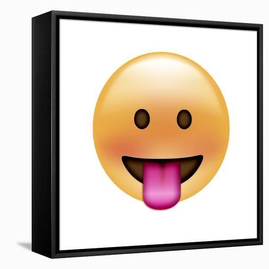 Emoji Circle Eye Blah-Ali Lynne-Framed Premier Image Canvas