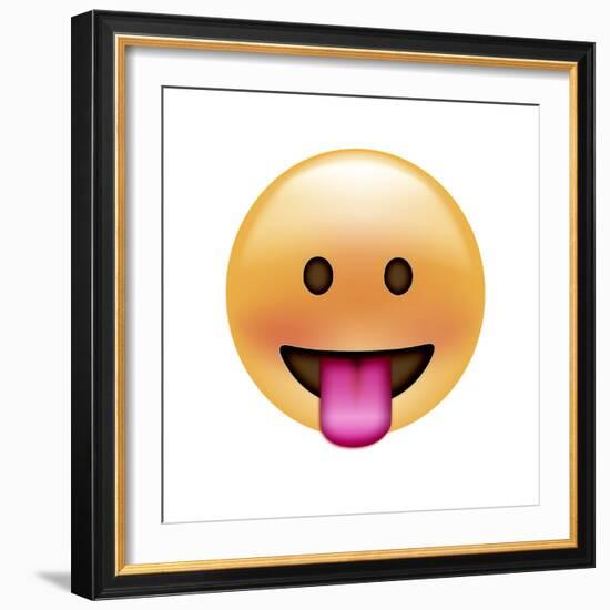 Emoji Circle Eye Blah-Ali Lynne-Framed Giclee Print