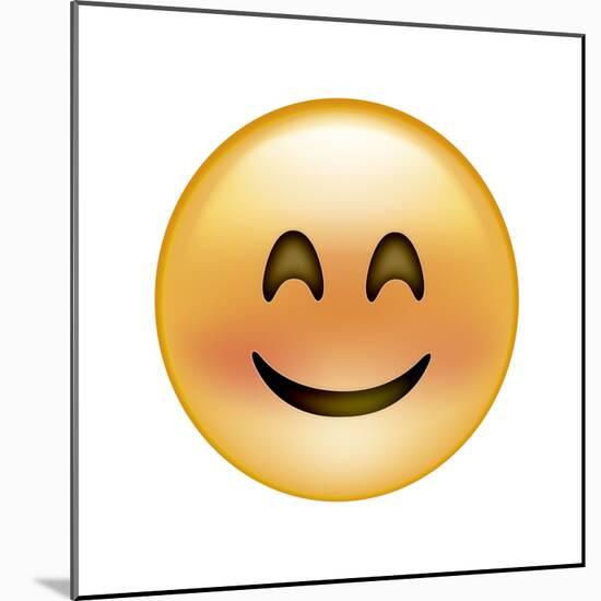 Emoji Crescent Eye Smile-Ali Lynne-Mounted Giclee Print