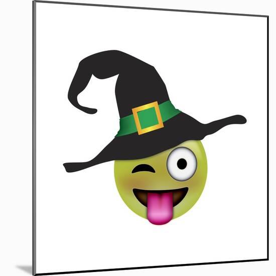 Emoji One Eye Witch-Ali Lynne-Mounted Giclee Print