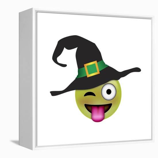 Emoji One Eye Witch-Ali Lynne-Framed Premier Image Canvas