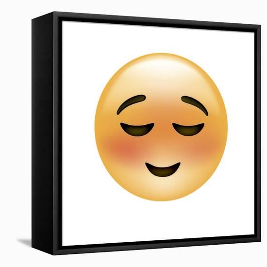 Emoji Small Smile-Ali Lynne-Framed Premier Image Canvas