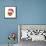 Emoji Smile Heart Xmas Hat-Ali Lynne-Framed Premier Image Canvas displayed on a wall