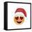 Emoji Smile Heart Xmas Hat-Ali Lynne-Framed Premier Image Canvas