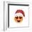 Emoji Smile Heart Xmas Hat-Ali Lynne-Framed Giclee Print