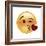 Emoji Wink Heart Kiss-Ali Lynne-Framed Giclee Print