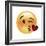 Emoji Wink Heart Kiss-Ali Lynne-Framed Giclee Print