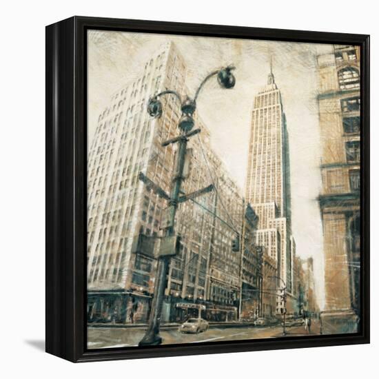 Emp St Bldg fr MadisonAve-Matthew Daniels-Framed Stretched Canvas