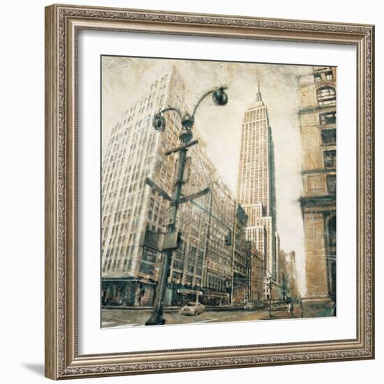 Emp St Bldg fr MadisonAve-Matthew Daniels-Framed Art Print