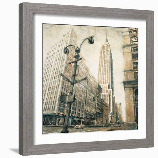 Emp St Bldg fr MadisonAve-Matthew Daniels-Framed Art Print