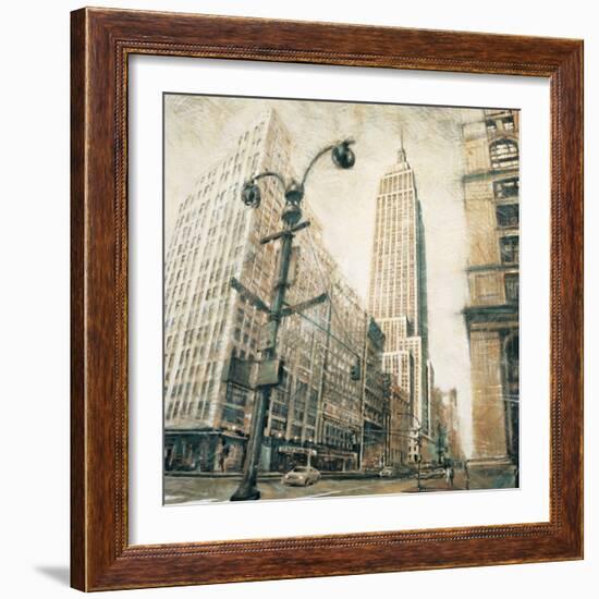 Emp St Bldg fr MadisonAve-Matthew Daniels-Framed Art Print