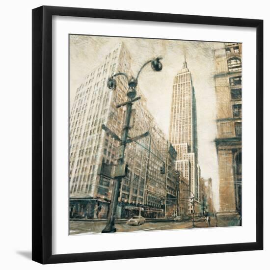 Emp St Bldg fr MadisonAve-Matthew Daniels-Framed Art Print