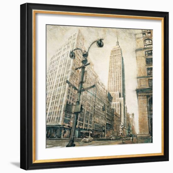 Emp St Bldg fr MadisonAve-Matthew Daniels-Framed Art Print