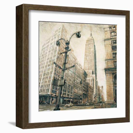 Emp St Bldg fr MadisonAve-Matthew Daniels-Framed Art Print