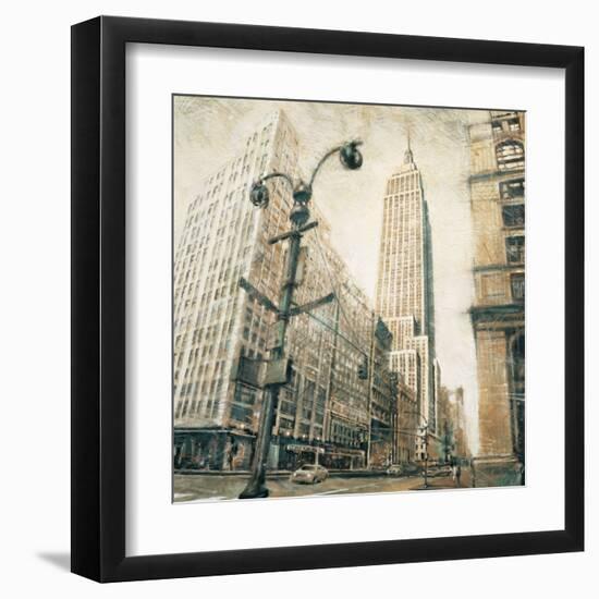 Emp St Bldg fr MadisonAve-Matthew Daniels-Framed Art Print