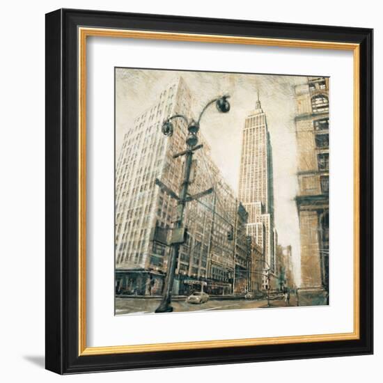 Emp St Bldg fr MadisonAve-Matthew Daniels-Framed Art Print