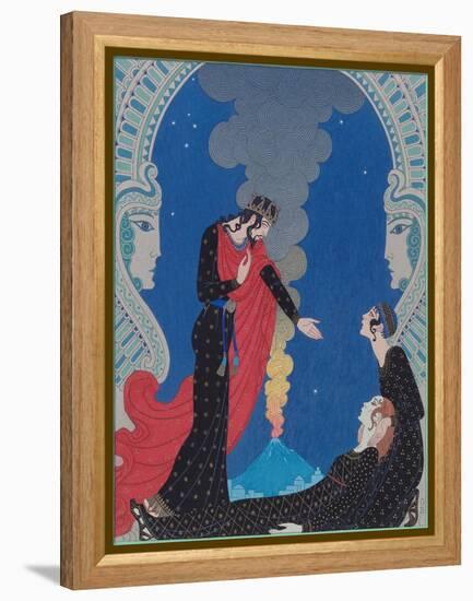 Empédocle, Dieu Supposé. Empedocles, Supposed God, 1929 (Engraving)-Georges Barbier-Framed Premier Image Canvas